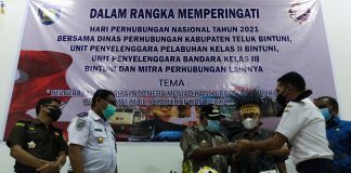 Ditandai Sepotong Tumpeng, Perayaan Usia Emas Insan Perhubungan Bintuni Berlangsung Sederhana