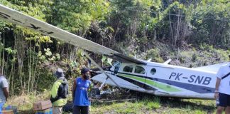 Pesawat Pilatus Tergelincir di Paniai Papua