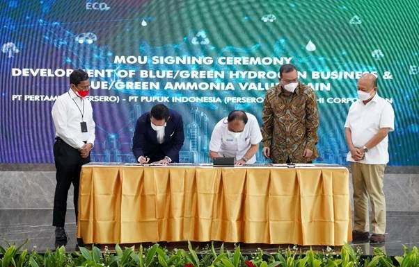 Pertamina, PT Pupuk Indonesia dan Mitsubishi Corporation Sepakat Kembangkan Bisnis Ramah Lingkungan