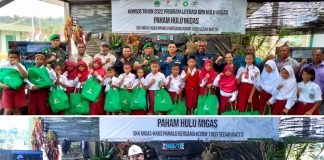 Literasi Dini Hulu Migas, Wujud Komsos SKK Migas Pamalu dan Kodim 1806 Teluk Bintuni