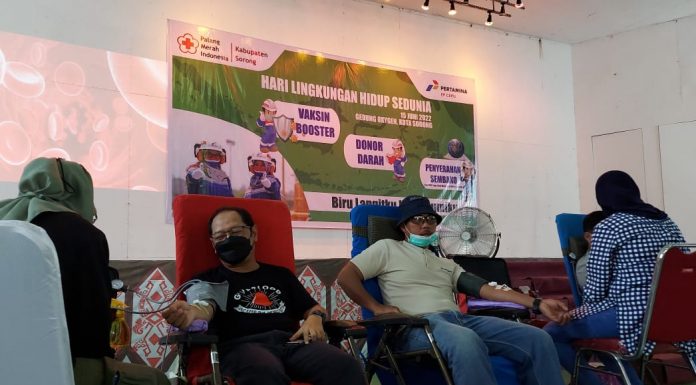 Di Aula Oksigen Plan, Pertamina EP Papua Field Gelar Donor Darah