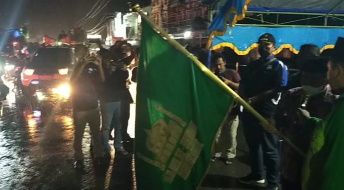 Di Kabsor, Takbir Keliling Idul Adha Disusupi Bendera Identik Ormas Terlarang HTI
