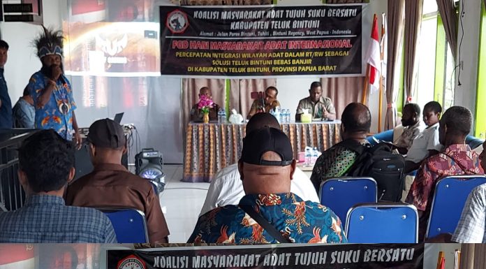 Banjir Tak Cukup Diselesaikan dengan Mie Instan, Koalisi Masyarakat Adat Bintuni Mencari Solusi