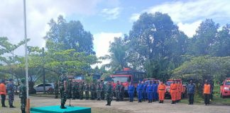 Siaga Bencana, Kodim 1806 Teluk Bintuni Gelar Apel Gabungan