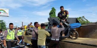 Puluhan Motor Tanpa Plat Nomor Diangkut ke Markas Polres Bintuni