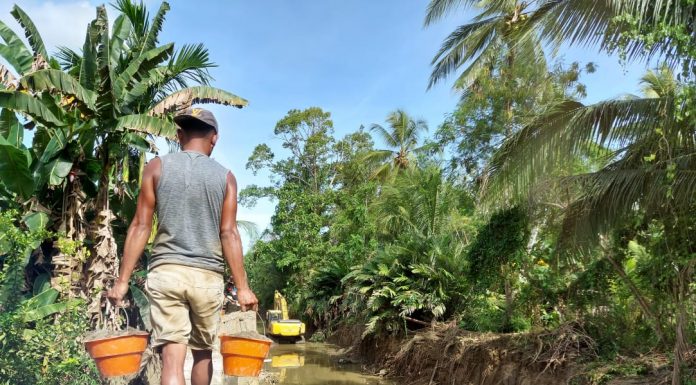 Pekerjaan Rekonstruksi Tebing dan Arus Sungai Belum Tuntas, Pembayaran Sudah 100 % Lunas