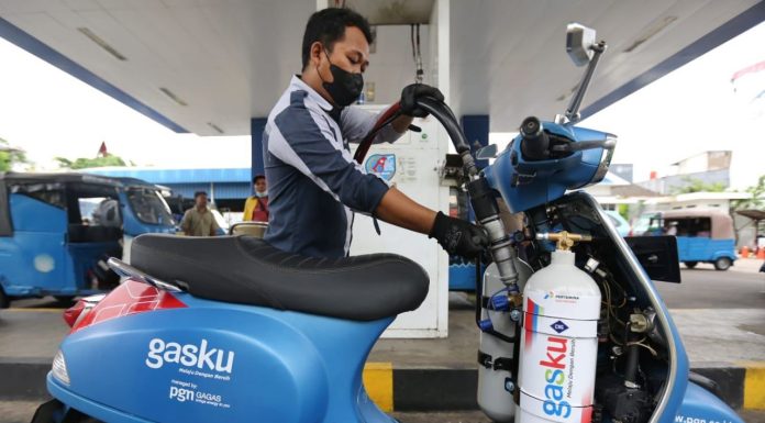PGN Uji Coba Penggunaan CNG pada Sepeda Motor, Berhasil Tempuh 38,7 Km/liter