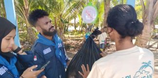 Pertamina EP Papua Bersihkan Pantai Pulau Soop Kota Sorong, 629 Kilogram Sampah Terkumpul