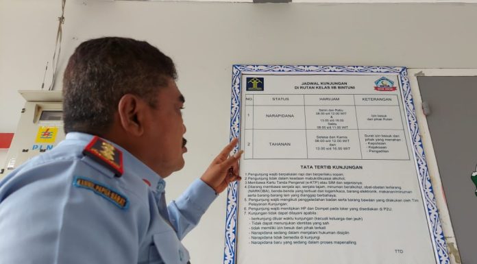 Kunjungan Keluarga Tersangka Ditolak, Karutan Bintuni: Semua Pihak Harus Pahami dan Patuh Aturan