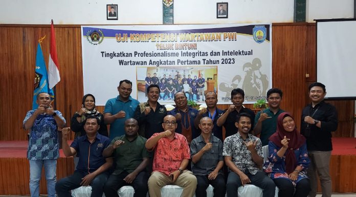 Ikuti UKW ke 714, Sepuluh Wartawan Teluk Bintuni di Nyatakan Kompeten