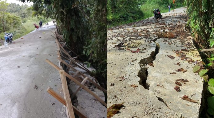 Masuk Masa Perawatan, Kerusakan Jalan Cor SP 4 Bintuni Diperbaiki Kontraktor