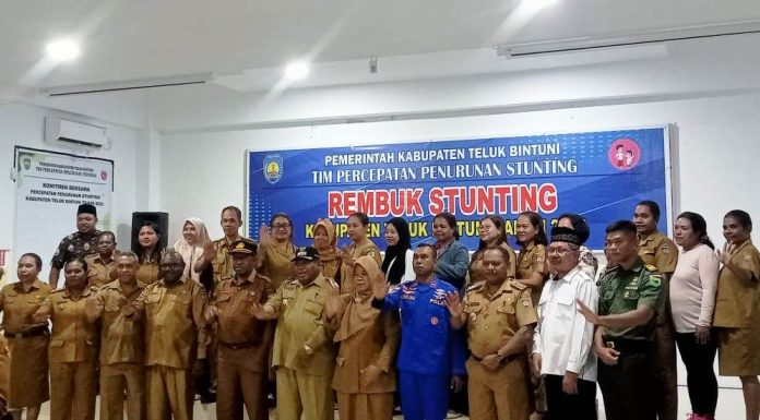 Wakil Bupati Bintuni Serukan Sinergitas OPD Tangani Stunting, Dinas Perumahan dan PUPR Tak Pernah Hadir