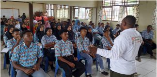 Siswa SMA Persiapan Babo Antusias Ikuti Sosialisasi Pemilu 2024