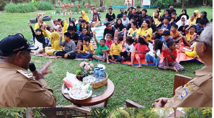 Berbagi Kisah Masa Lalu di Bimbel Little Bee, Wakil Bupati Teluk Bintuni Ditanya Besarnya Gaji