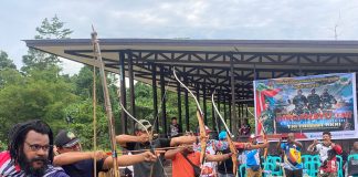 Meriahkan HUT 78 TNI, Kodim 1806/TB Gelar Turnamen Panahan Tradisional