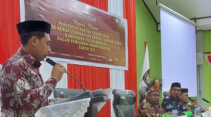DCT Anggota DPRD Teluk Bintuni Ditetapkan 278 Orang, Dua Bacaleg Dinyatakan TMS