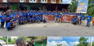 KPU Teluk Bintuni Turun Jalan Sosialisasi Pemilu, Ribuan Stiker Ludes dalam Sekejap