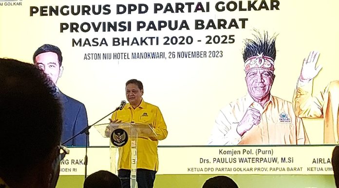 Dipilih Sebagai Kader Terbaik dari Papua Barat, Ketua Umum Golkar Dukung Alfons Manibui Maju DPR RI