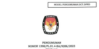 PENGUMUMAN DAFTAR CALON TETAP ANGGOTA DPRD KABUPATEN TELUK BINTUNI DALAM PEMILIHAN UMUM TAHUN 2024