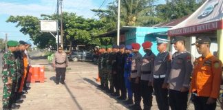 Prajurit Yonif 763/SBA Antisipasi Gangguan Keamanan Natal dari Luar Teluk Bintuni