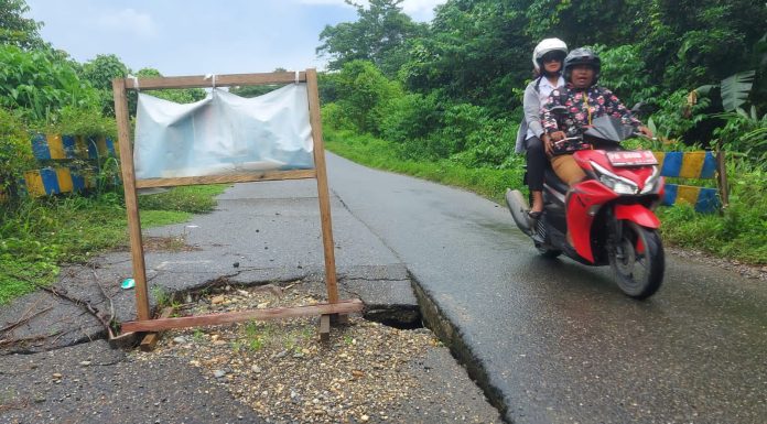 Jalan Poros Bintuni Rusak dan Membahayakan Pengguna Jalan, Dinas PUPR Sibuk Bangun Jalan di Hutan