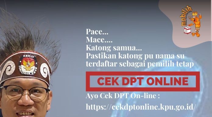 Hai Teman Pemilih, Jangan Lupa Cek DPT Secara Online