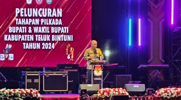Launching Tahapan Pilkada, Kapolres Teluk Bintuni: Ini Pesta Rakyat, Bukan Pesta Organisasi atau Kelompok