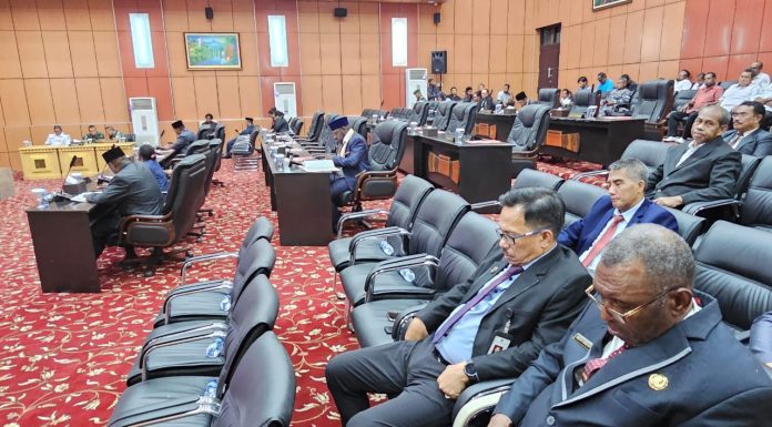 Menolak Kehadiran Alimudin Baedu, Tiga Fraksi DPRD Boikot Sidang LKPJ Bupati Teluk Bintuni