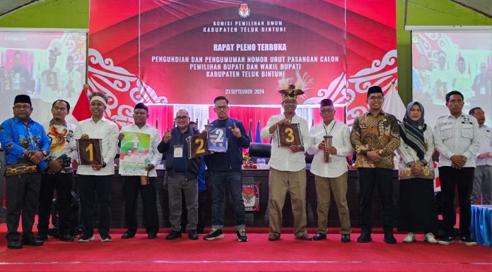 Tiga Paslon Bupati-Wakil Bupati Teluk Bintuni Akan Terima APK dari KPUD