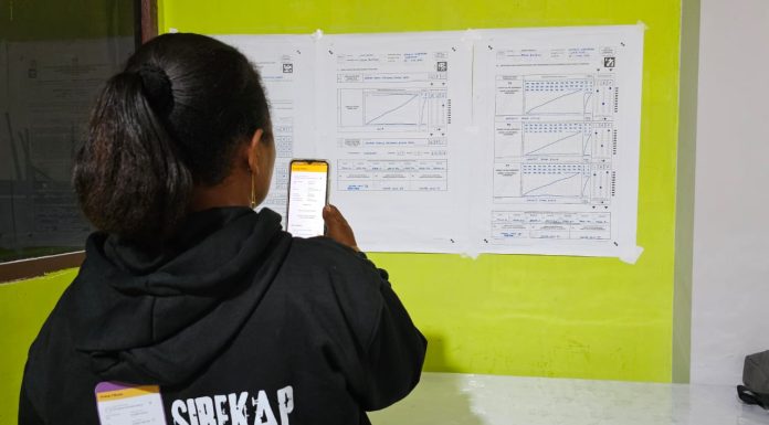 Ketua dan Sekretaris PPD Dibimbing Gunakan Aplikasi SIREKAP Pilkada Teluk Bintuni