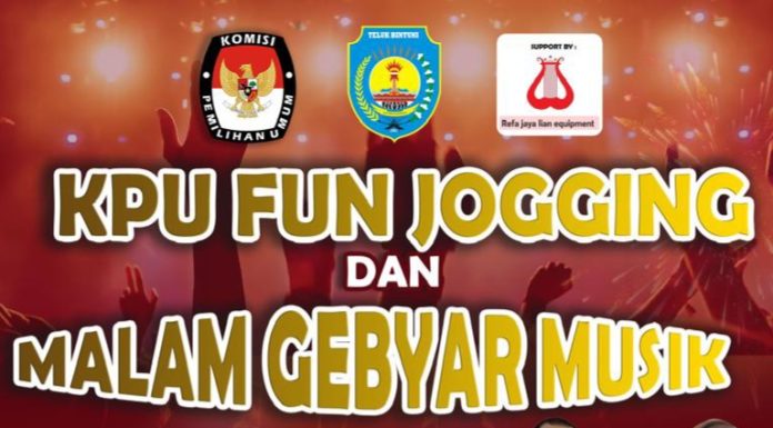 Semarakkan Pesta Pilkada, KPUD Teluk Bintuni Gelar Fun Jogging Lanjut Malam Gebyar Musik