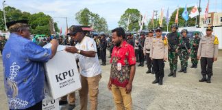 Logistik Pilkada Teluk Bintuni Mulai Distribusi, Moskona Utara Urutan Pertama