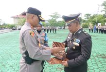 22 Anggota Polres Teluk Bintuni Naik Pangkat, 1 Orang Pensiun
