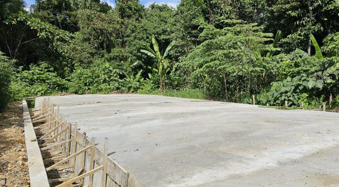Proyek Pengecoran Jalan di Dalam Hutan Manimeri, Siapa Yang Punya?