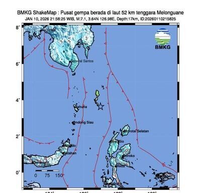 Guncangan M7,1 di Kepulauan Talaud: Warga Sempat Panik, Tak Berpotensi Tsunami