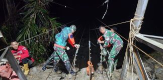 Terobosan Pemulihan Pidie Jaya: 100% Sling Utama Terpasang, Jembatan Gantung Lhok Sanding Dikebut