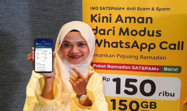 SATSPAM+ dari IM3 Hadirkan Perlindungan Scam di WhatsApp Call Pertama di Indonesia untuk Amankan Pejuang Ramadan
