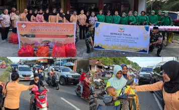 DWP Teluk Bintuni dan Persit KCK XX Brigif 26/GP Berkolaborasi Bagikan Takjil