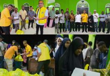 Safari Ramadhan di Teluk Bintuni, Partai Golkar Bagikan 200 Paket Sembako dan Santunan Anak Yatim