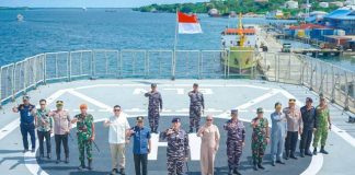 Perkuat Keamanan Wilayah Timur, KRI Balongan-908 dan KRI Dorang-874 Sandar di Tual