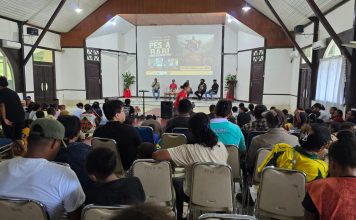Nonton Bareng Pesta Babi di Teluk Bintuni, Yustina Ogoney : Bapak Presiden Harus Nonton Film Ini