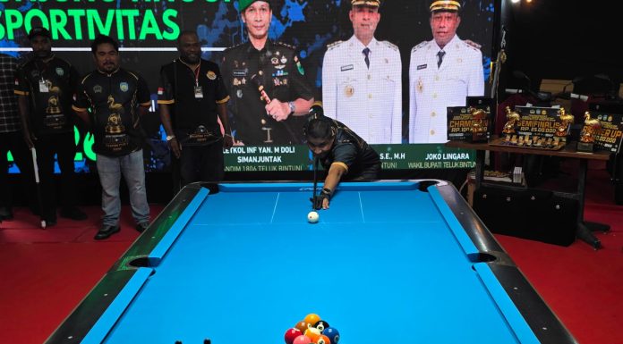 Berhadiah Rp 425 Juta + 2 Sepeda Motor, 110 Peserta Turnamen Billiard Dandim 1806 Open Cup Beradu Skill