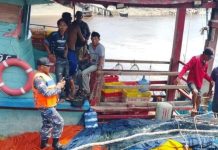 Kapal Ikan KM. Mitra Jaya Tenggelam di Perairan Tanjung Api Asahan, Dua Awak Masih Hilang