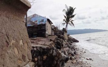 Gelombang Pasang Hantam Aruan Gaur, Talud 110 Meter Roboh, 67 Warga Terdampak