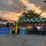 Bupati Anisto Sambut Kontingen Pesparani IV di SP3, Wabup JL di Pelabuhan