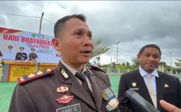 Upacara HUT ke 80 Bhayangkara Menjadi Momen Terakhir AKBP Hari Sutanto di Teluk Bintuni