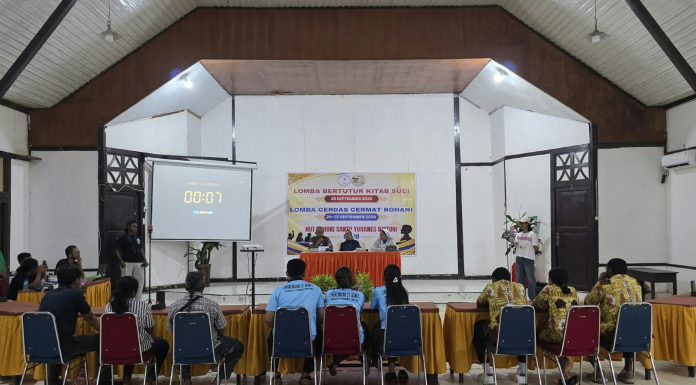 Semarak HUT ke 80 Paroki St. Yohanes Bintuni, Sepuluh Regu Lingkungan Ikuti Lomba CCR